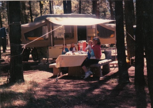 The tent-camper, pre-destruction. 